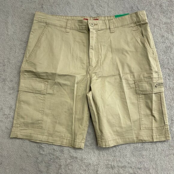 NEW Unionbay Men's Size 38 Tan Cargo Shorts Cotton & Spandex Blend - Picture 1 of 6